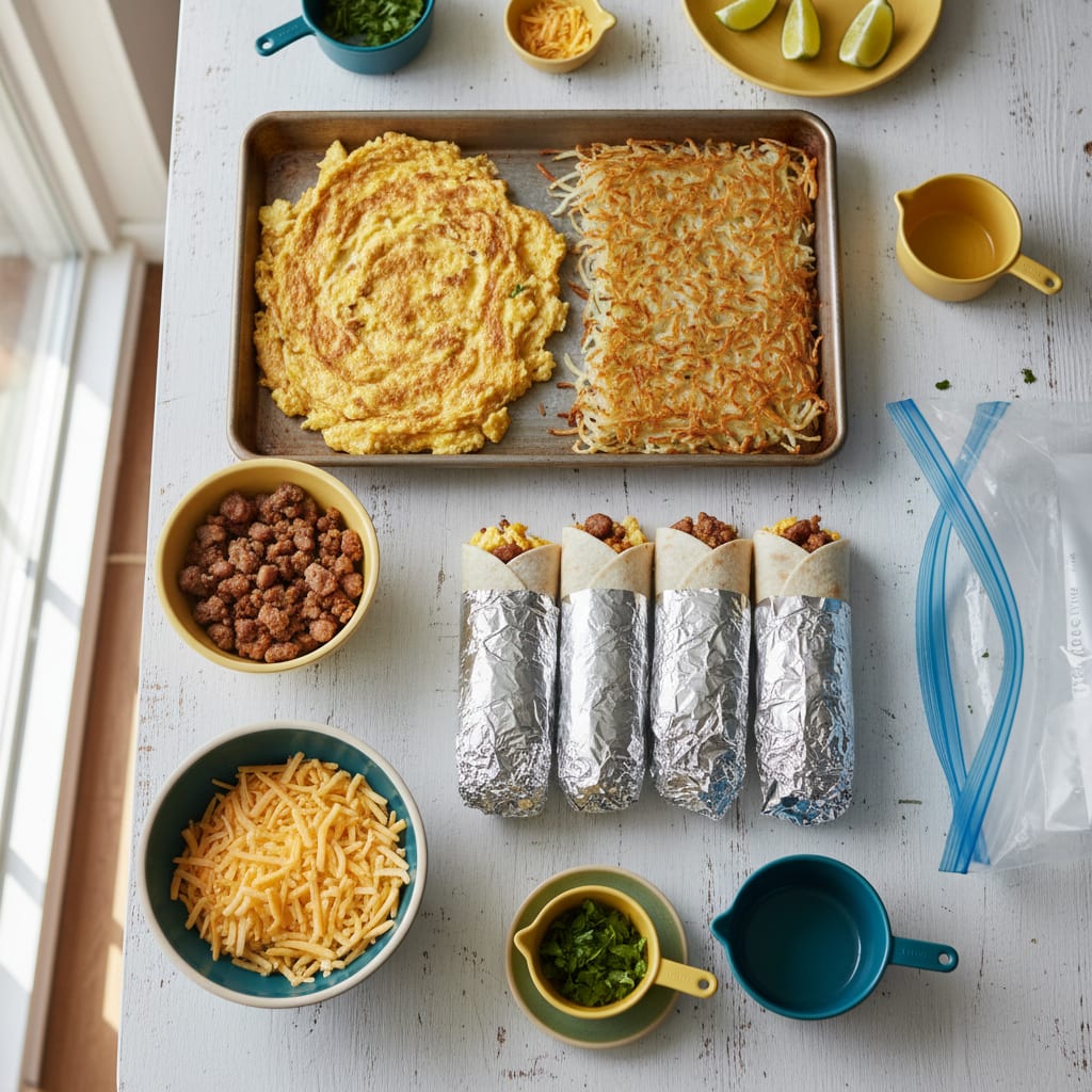 Freezer Breakfast Burritos That Don't Get Soggy