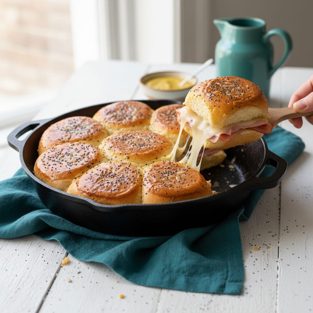 Ham and Cheese Sliders (Buttered-Top, 10-Min Prep)