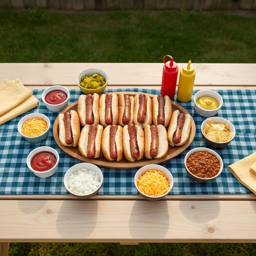 Hot Dog Bar: 15 Toppings + How Many to Buy
