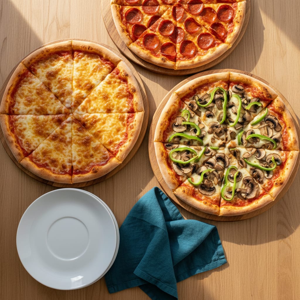 How Many Pizzas for 20 People? A Chart for 10 to 100