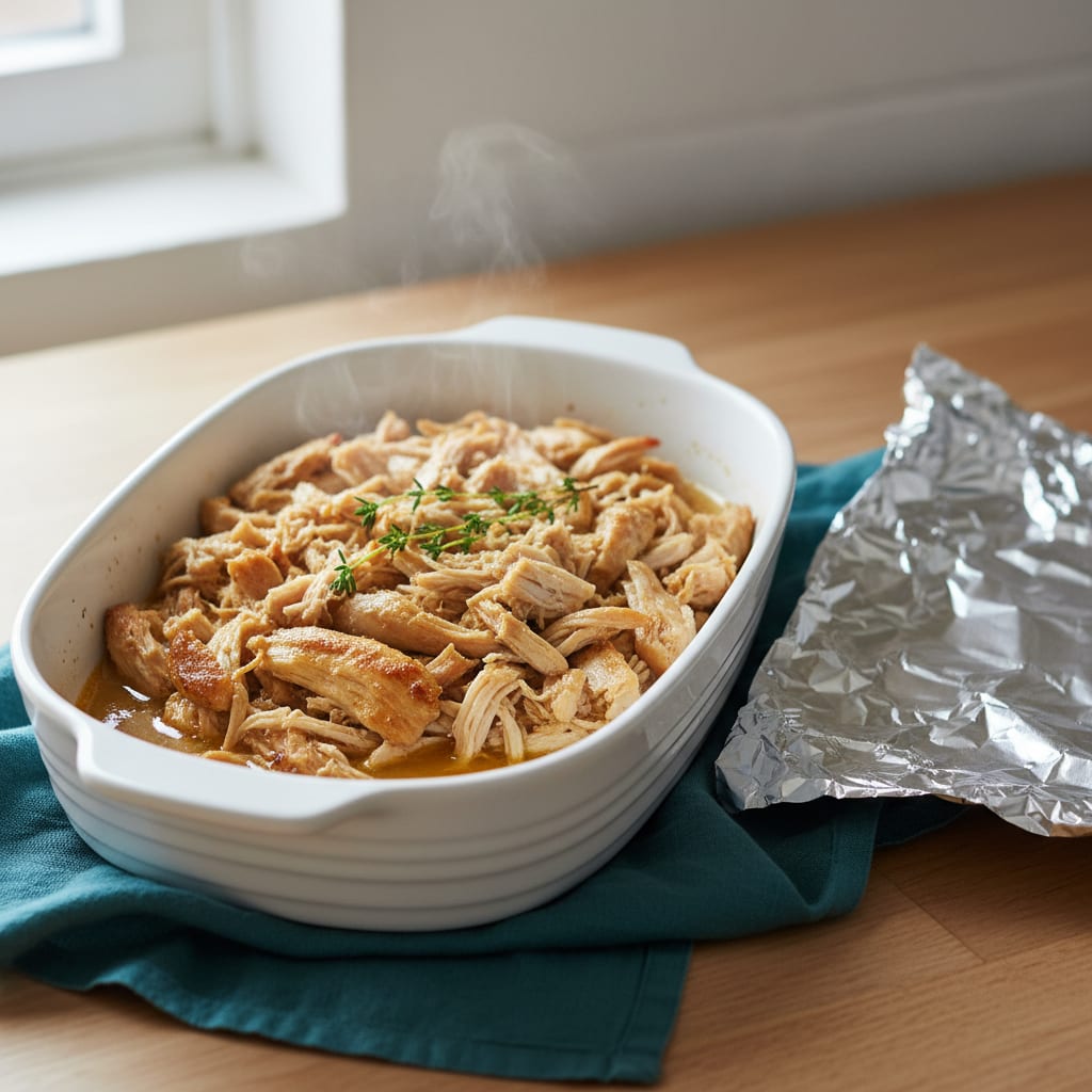 How to Reheat Rotisserie Chicken (Whole or Pulled)
