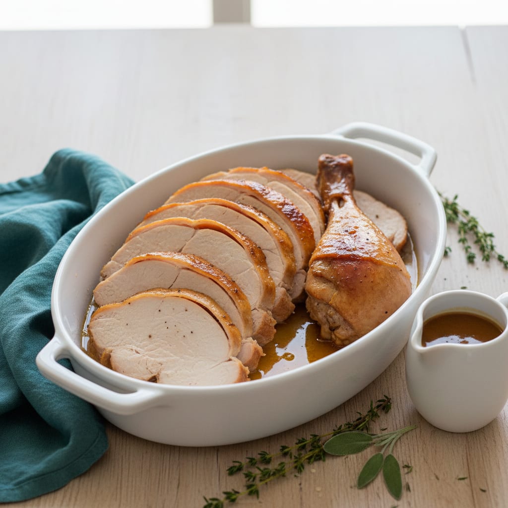 How to Reheat a Cooked Turkey (Whole, Sliced or Breast)