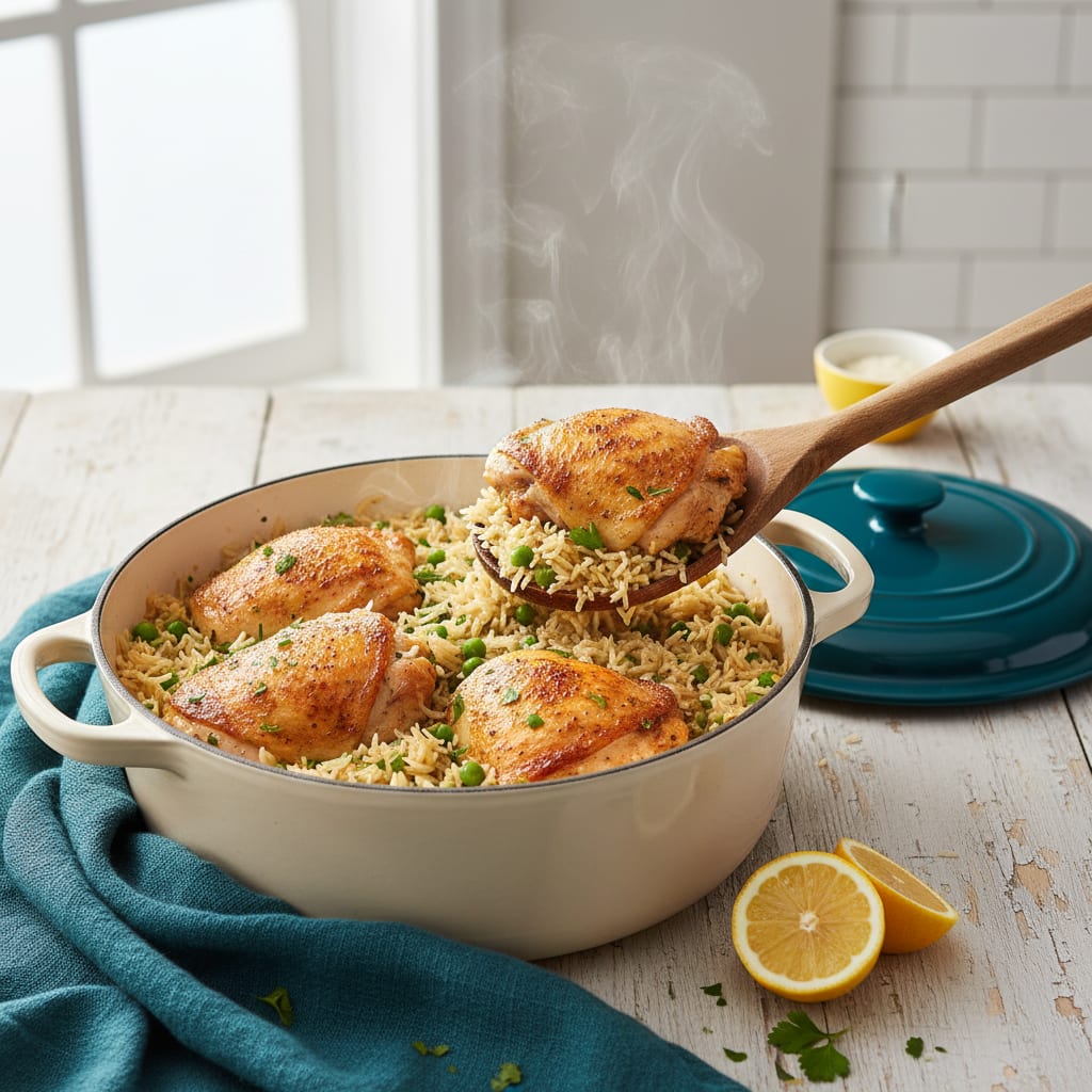 One-Pot Chicken and Rice the Whole Family Eats