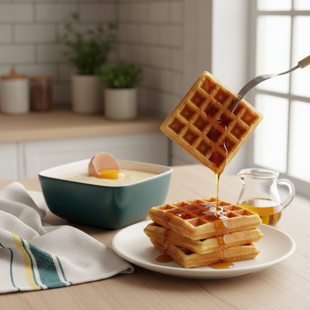 How to Make Waffles from Pancake Mix (Easy Ratio)